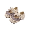 thumbnail image 4 of Owordtank Toddler Girls Ballet Flats Shoes Ballerina Bowknot Jane Mary Princess Dress Shoes for Wedding Party School, 4 of 5