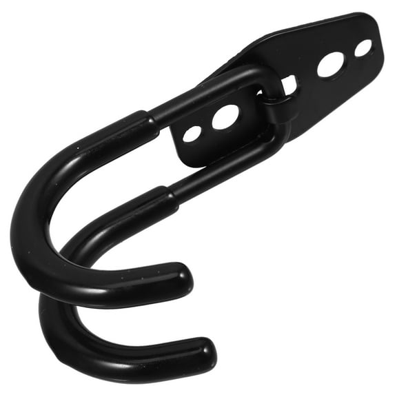 Hose Double Hook up Gardening Hook Gardening Tool Holder 12.00X6.50X3.50CM Black