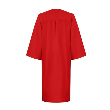 

DBAIXID Unisex Choir Robe for Church baptism robes for water baptism Graduation Gown Pastor Robes Red M