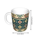 thumbnail image 2 of Disketp Traditional Tribal Aztec1 Large Coffee Mug with Handle Tea Cup Novelty Coffee Cup for Men Women Office Work, 2 of 6