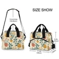 thumbnail image 3 of Lunch Bag Portable Crossbody Meal Bag Cooler Bag Insulated Lunch Bag Food Bag Handheld & Crossbody Design Painting Style Green Plant, 3 of 6