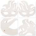 thumbnail image 3 of Unique Bargains 1 Pc Phoenixs Tail Party Mask White Pulp, 3 of 5