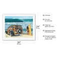 thumbnail image 2 of U Go Girl - Retro Woodie Car on Beach with Surfer Girl - From an Original Color Painting by Scott Westmoreland - Fine Art Rolled Canvas Print 20in x 26in, 2 of 4