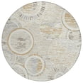thumbnail image 2 of Addison Rugs Chantille Indoor/Outdoor Transitional Geometric Ivory Machine Washable Round Rug, 8' x 8', 2 of 7