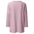 thumbnail image 5 of SNKSDGM Casual Easter Shirts for Women Plus Size Tops for Women 5X-6X Womens Crew Neck Long Sleeve Top T Shirt Long Top Solid Color T Shirt with Pockets Womens Tops Dressy Blouses Short Sleeve, 5 of 5