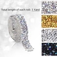 thumbnail image 2 of Crystal Rhinestone Ribbon Bling Diamond Ribbon Wrap Roll for Wedding Crafts DIY Resin Rhinestone Ribbons Self Adhesive Crystal Rhinestones Ribbon Stickers Birthday Cakes Decor, 2 of 5