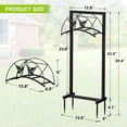 thumbnail image 5 of ATR ART to REAL Garden Hose Holder, Detachable Water Hose Holders Stand,for Outside Yard Lawn Farm,Black, 5 of 12