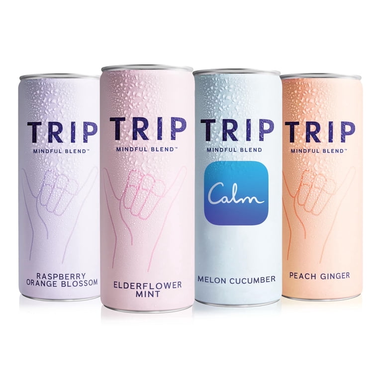 TRIP Sparkling Magnesium Drink, Variety Pack Flavor, 12 oz, 12