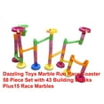 thumbnail image 3 of dazzling toys marble run race coaster long lasting 58 piece set with 43 building blocks plus 15 race marbles improving your child's motor skills and brain function, 3 of 8