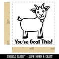 thumbnail image 2 of You've Goat Got This Teacher School Recognition Encouragement Self-Inking Rubber Stamp Ink Stamper - Black Ink - Small 1 Inch, 2 of 7