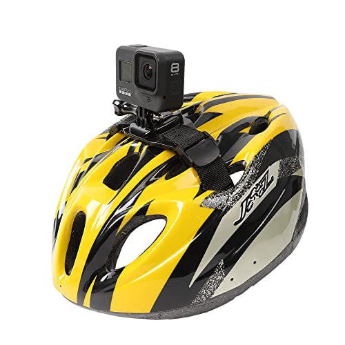 Vented Helmet Strap Bike Helmet Mount with Hero 10 9 8 7 6 5 4, with Metal Safety Rope Accessories for DJI Osmo Action 2, Insta360 One R RS, AKaso etc Sport Cameras - Walmart.com