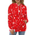 thumbnail image 4 of Red White Polka Dots(2) Men's Women New Sweatshirt Hoodie Men's Plus Size Sweatshirt Hooded Sweatshirt 3d Printed Street Men's Cloth, 4 of 6