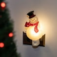 thumbnail image 4 of Novelty Lights LED Snowman Christmas Decoration Night Light with Swivel Plug, 4 of 5