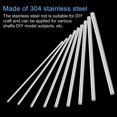 thumbnail image 4 of Uxcell 304 Stainless Steel Round Rods 0.5mm x 250mm for DIY Craft, 10 Pack, 4 of 6