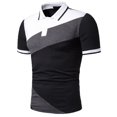 thumbnail image 4 of T-Shirt Décontracté à Col Rabattu pour Hommes à Manches Courtes, 4 of 8