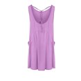 thumbnail image 4 of Summer Beach Dresses for Womens 2025 Plus Size Fashion Sexy Solid Color Pocket Backless Sleeveless Round-Neck Dress, 4 of 7