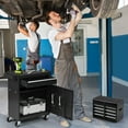 thumbnail image 3 of Artbros 5-Drawer Rolling Tool Chest with Detachable Box, Lockable Wheels & 4 Hooks, Black, 3 of 7