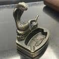 thumbnail image 3 of Piioket Snake Cobra Shaped Novelty Cigarette Cigar Lighter Refillable Butane Gas Lighter with Ashtray Ash Tray, 3 of 7