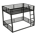 thumbnail image 3 of Metal Full XL over Queen Bunk Bed - Black, Space-Saving Design for Teens &amp; Adults. Durable Metal Frame, Noise-Reduced, No Box Spring Needed. Ideal for Bedroom/Dorm., 3 of 14