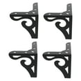 thumbnail image 6 of KAKOWELY 4Pcs Decorative Sofa Legs Iron Furniture Accessories Black Square For Furniture 3.73X3.54X3.54in, 6 of 8