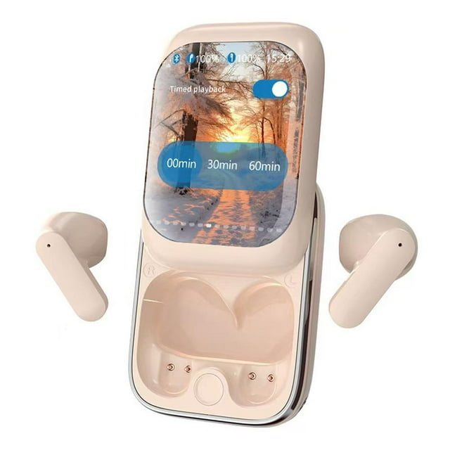 Bluetooth drahtlose Ohrhörer mit Bildschirm HD Audio Slider Ohr Ohrhörer Y2F4