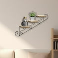 thumbnail image 4 of DOLITY Support pour Plantes Rétro Étagère Décorative d'Escalier pour Salon Extérieur Balcon vers le Bas, 4 of 6