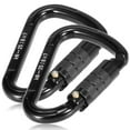 thumbnail image 2 of Amdohai 2pcs 25KN Auto Locking Gate Carabiner Snag Free Clip, 2 of 7