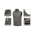 thumbnail image 6 of Little Donkey Andy Men's Lightweight Stretch Softshell Vest,Windproof Water-resistant Outerwear Vest for Running Cycling (Gray L), 6 of 7