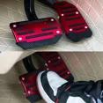 thumbnail image 2 of Aluminum Car Pedal Cover Set  Automatic Transmission & Gas Foot Covers in Red Silvery, Blue - Stylish Auto Interior Accessories, 2 of 18