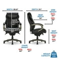 thumbnail image 4 of La-Z-Boy Hyland Executive Office Chair with AIR Lumbar Technology Black, 4 of 9