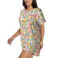 thumbnail image 2 of Xecao Watercolor Wildflowers print Swimsuit for women, Summer-ready, sporty style.Quick-dry fabric. Many sizes & colors., 2 of 9