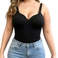 thumbnail image 4 of ManxiVoo Women Adjustable Spaghetti Strap Tank Tops Built In Bra Compression Body Shaper Smoothing Camis for Everyday Layering, 4 of 10