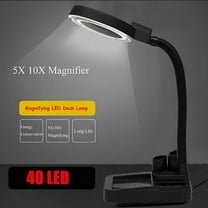 Desk Lamp Magnifying Crafts Glass Desk Lamp 5X 10X Magnifier With 40 LED Lights Practical, Magnifying Crafts Glass Desk Lamp