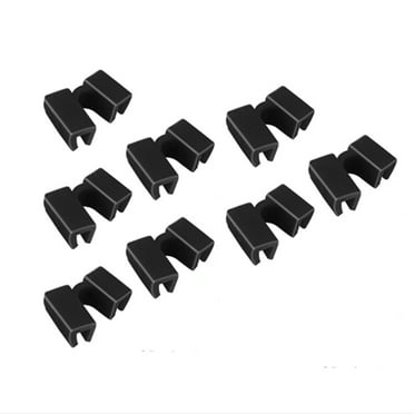 Depato Chopstick Training Assistant, 8PCS Black Reusable Chopsticks Helpers Trainers Non-Slip Hinges Chopsticks Connector for Children Adults Beginners