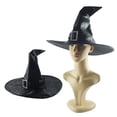 thumbnail image 2 of Popular! Men And Women Large Ruched Witch Hat Accessory For Holiday Halloween Party Clearance Ghost, 2 of 3
