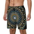 thumbnail image 2 of Gaeub Dot Mandala Mens Swim Trunks Stretch Beach Shorts Quick Dry for Men Swim Shorts Swimwear with Pockets- X-Large, 2 of 9
