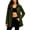 Army Green, variant on Womens Outdoor Rain Jacket Long Sleeve Hooded Zipper Button Waterproof Rain Coat Outwork Casual Lightweight Outerwear with Pockets