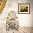 thumbnail image 3 of Julius Friedlænder 23x20 Gold Ornate Framed and Double Matted Museum Art Print Titled - Scene in a Fishing Hamlet (Taarbak) in Zealand (1839), 3 of 4