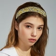 thumbnail image 5 of Unique Bargains Rhinestone Headbands, Crystal Diamond Bling Headbands, Beaded Jeweled Hairband, Yellow Headband, 5 of 7