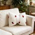 thumbnail image 2 of TTJ Decorative Pillow Couch Throw Pillows Fleece Embroidered Bow Pillow with Insert Modern Cute Irregular Shape Throw Pillow, 2 of 8