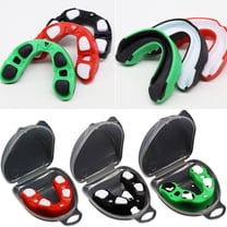 Walbest 1Pc Sports Mouth Guard, Youth Mouthguard for Youth Adults Double Colored Gum Shield with Box, for Football Basketball Boxing MMA Hockey Sports