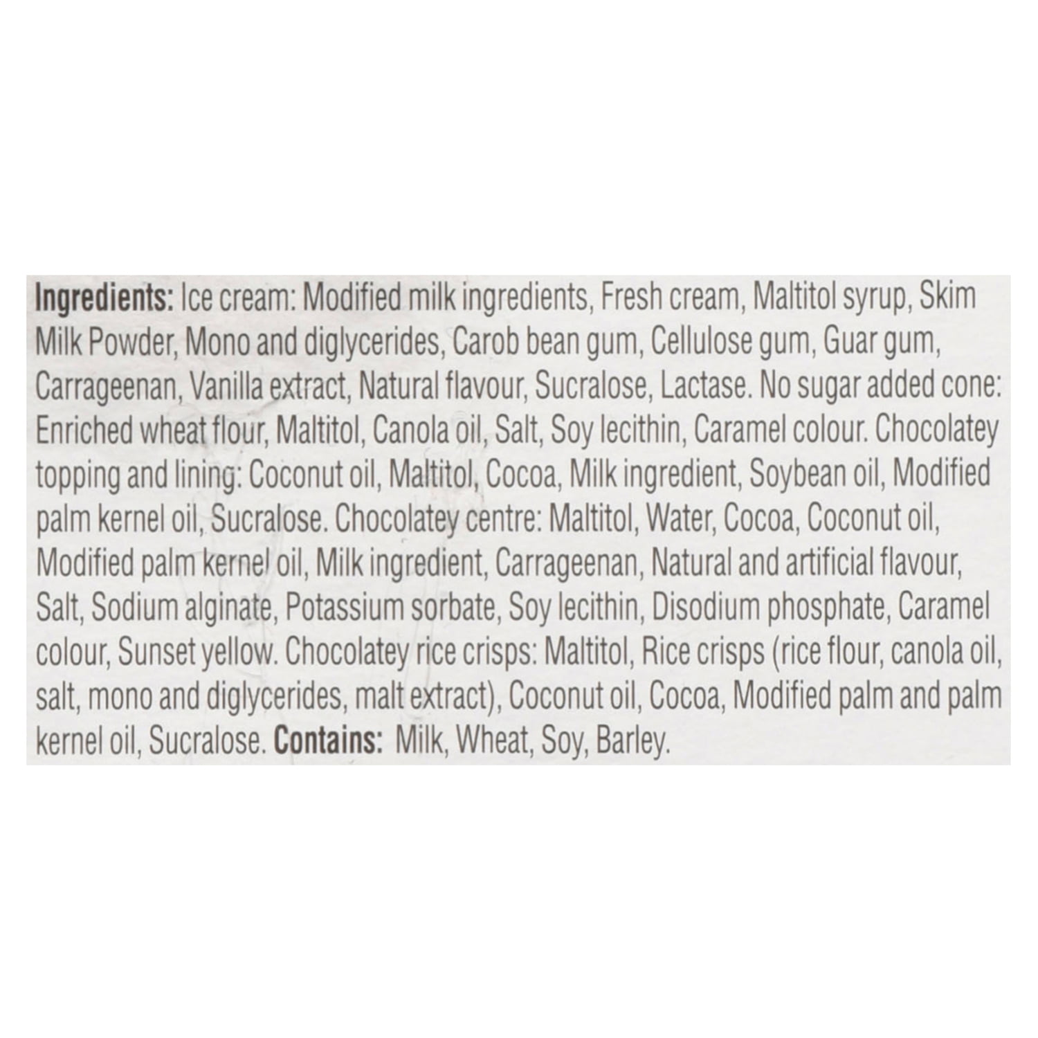 Chapman's No Sugar Added Vanilla Ice Cream Cones in a Box, 4 x 120mL