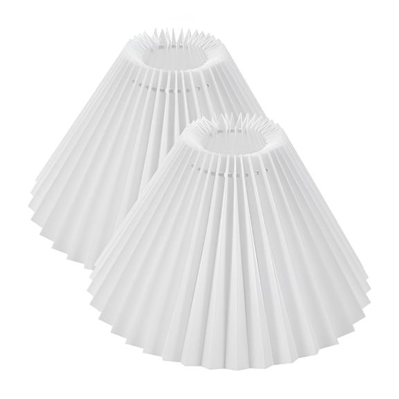 ACDANC 2pcs Home Pleated Lampshade Cloth Lampshade Cover Pleated Lamp Shades for Table Lamps