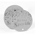 thumbnail image 2 of Inkdotpot Silver Foil Paper Hang Tags Let Love Sparkle Wedding Favor Tags 50 Pieces, 2 of 6