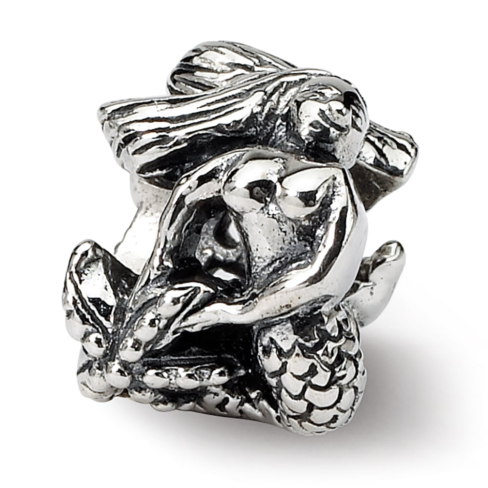 Reflection Beads Sterling Silver Mermaid Dangle Bead 28 x 4 mm Reflection Beads Sterling Silver Mermaid Dangle Bead 28 x 4 mm