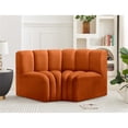 thumbnail image 4 of Bowery Hill Contemporary Soft Cognac Velvet Modular Sectional, 4 of 7