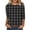 Dark Gray, variant on Gswybco Fall Tunics Tops for Women Casual 3/4 Sleeve Printed Pullover Tops V-Neck Loose Cute T-Shirt Dressy Work Business Blouse
