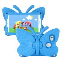 Samsung Galaxy Tab A7 Lite Kids Case 2021 SM-T220/T225/T227, Dteck Shockproof Light Weight Butterfly Stand Cover for Samsung Galaxy Tab A7 Lite 8.7 inch, Blue
