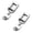 A47 Silver 1.2"x0.4" 2Pack, variant on 2Pcs Zipper Presser For Home Sewing Machines Universal Low Shank Attachment Furniture Protection
