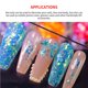 thumbnail image 2 of Mezclados De Alto Brillo Reflectante Láser Brillo Lentejuelas Uñas Arte Pigmento Decoración Manicura Para Belleza Hecha A Mano Casera 12 Colores Kearding CE002903-00, 2 of 7